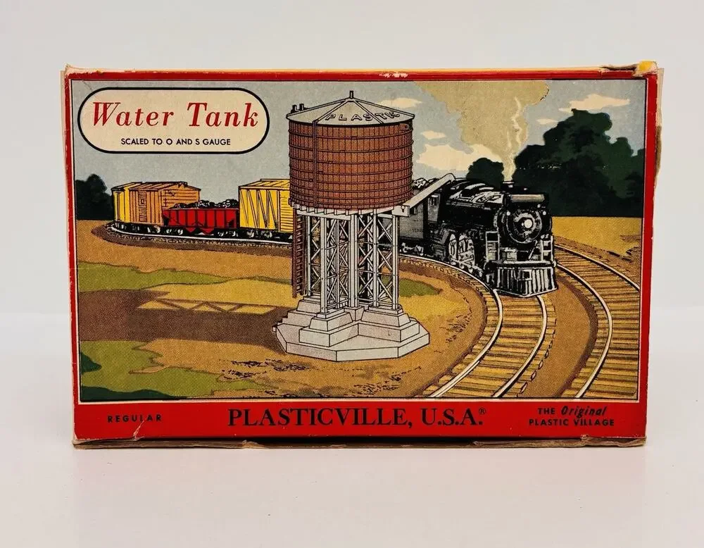 Plasticville O & S Gauge Water Tank 1615-100 Complete w/ Box